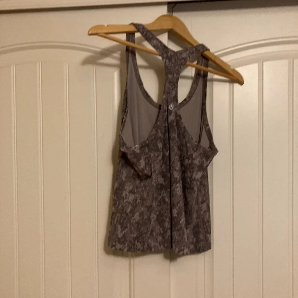 Lululemon Cool Racerback Tank Top Estimate Size 4 Hideaway Camo Lunar Rock Multi
